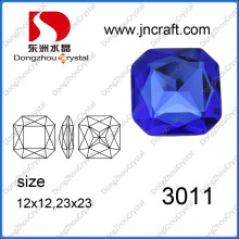 23 * 23mm Capri Blue Square bijoux en cristal Pierres pour la vente en gros